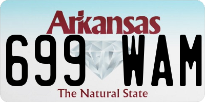 AR license plate 699WAM