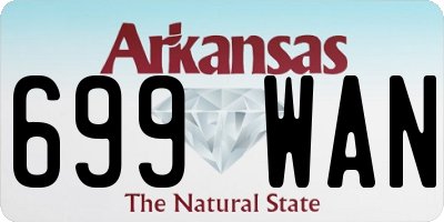 AR license plate 699WAN