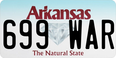 AR license plate 699WAR