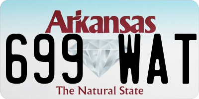 AR license plate 699WAT