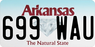 AR license plate 699WAU