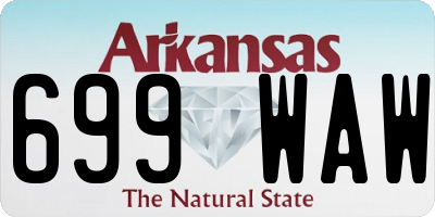 AR license plate 699WAW