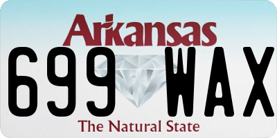 AR license plate 699WAX