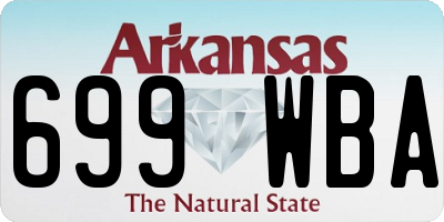 AR license plate 699WBA