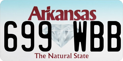 AR license plate 699WBB