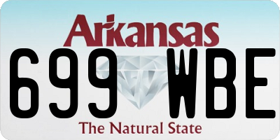 AR license plate 699WBE