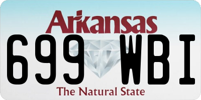 AR license plate 699WBI