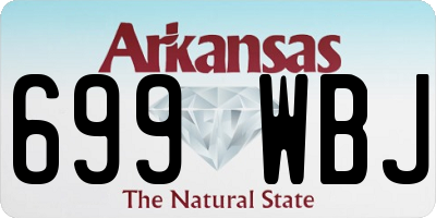AR license plate 699WBJ