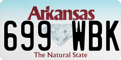 AR license plate 699WBK