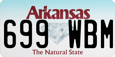 AR license plate 699WBM