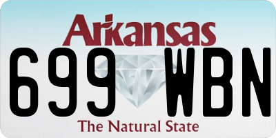 AR license plate 699WBN