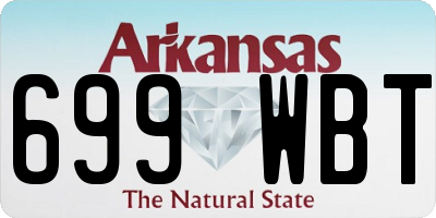 AR license plate 699WBT