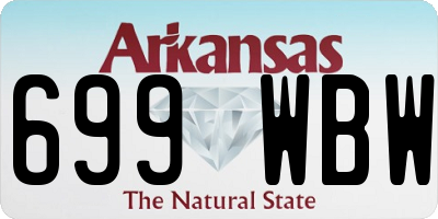 AR license plate 699WBW
