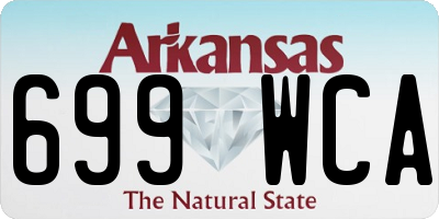 AR license plate 699WCA