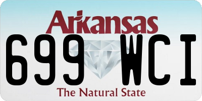 AR license plate 699WCI