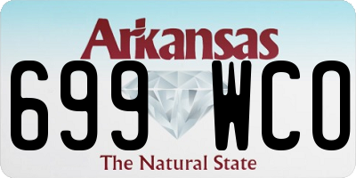 AR license plate 699WCO