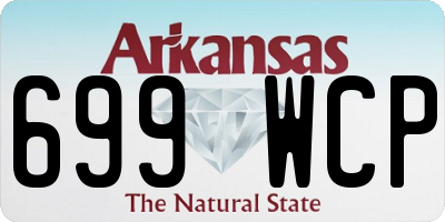 AR license plate 699WCP