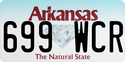 AR license plate 699WCR