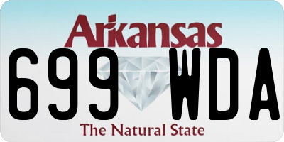 AR license plate 699WDA