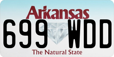 AR license plate 699WDD