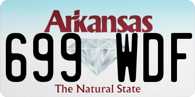 AR license plate 699WDF