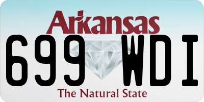AR license plate 699WDI