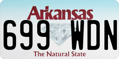 AR license plate 699WDN