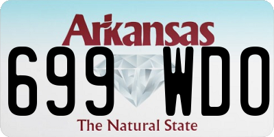 AR license plate 699WDO
