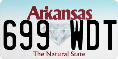 AR license plate 699WDT