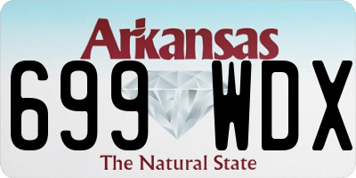 AR license plate 699WDX