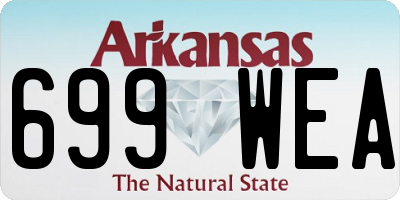 AR license plate 699WEA