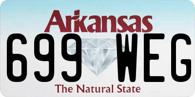 AR license plate 699WEG