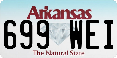 AR license plate 699WEI