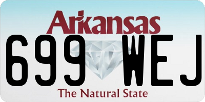 AR license plate 699WEJ