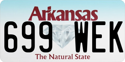 AR license plate 699WEK