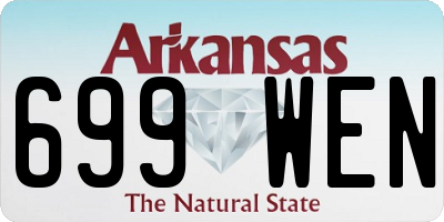 AR license plate 699WEN