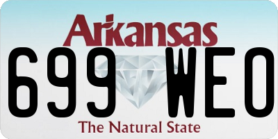 AR license plate 699WEO