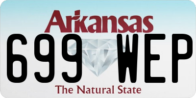 AR license plate 699WEP