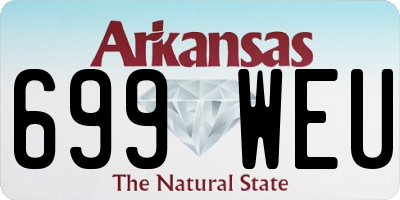 AR license plate 699WEU