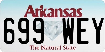 AR license plate 699WEY