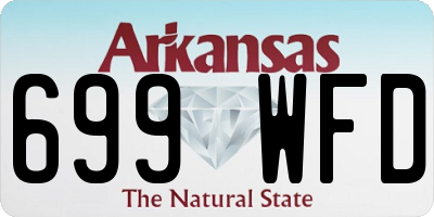 AR license plate 699WFD