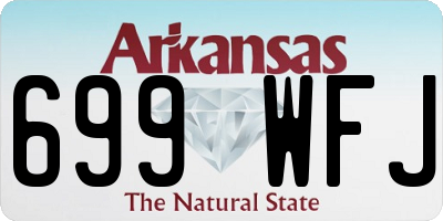 AR license plate 699WFJ