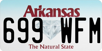 AR license plate 699WFM