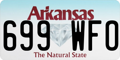 AR license plate 699WFO