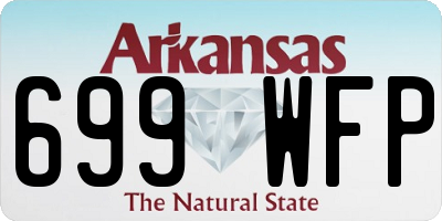 AR license plate 699WFP