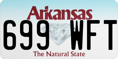 AR license plate 699WFT