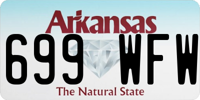 AR license plate 699WFW