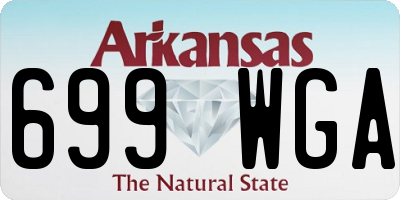 AR license plate 699WGA