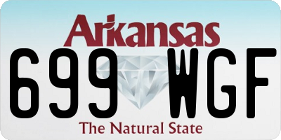 AR license plate 699WGF