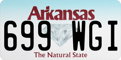 AR license plate 699WGI